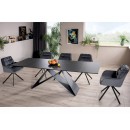 Стол обеденный SIGNAL WESTIN Ceramic Sahara Noir черный/черный мат 160-240/90